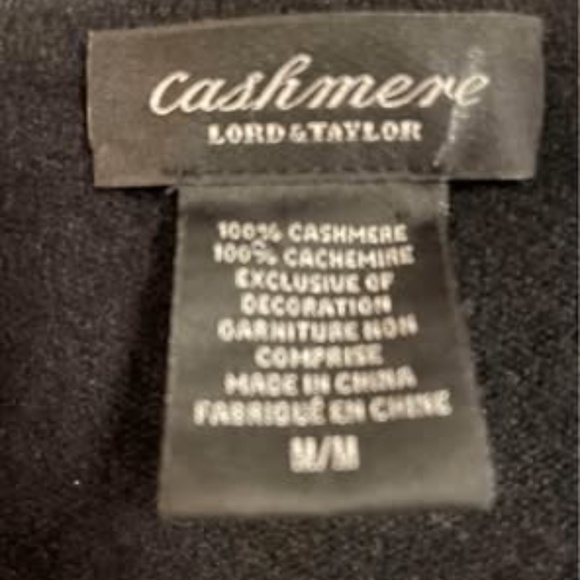 Cashmere Black Sweater with Embellishment size Medium - Picture 3 of 5